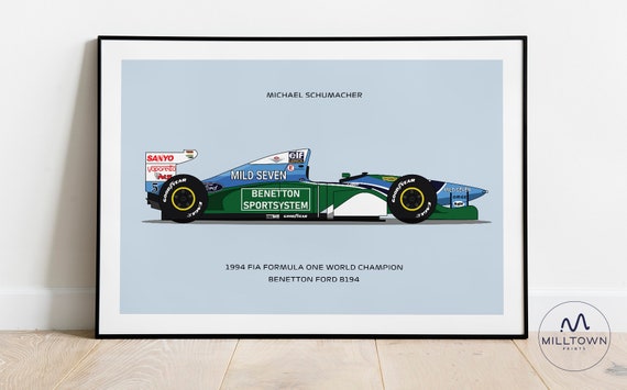 Schumacher Benetton 1994 Print | Poster - Etsy