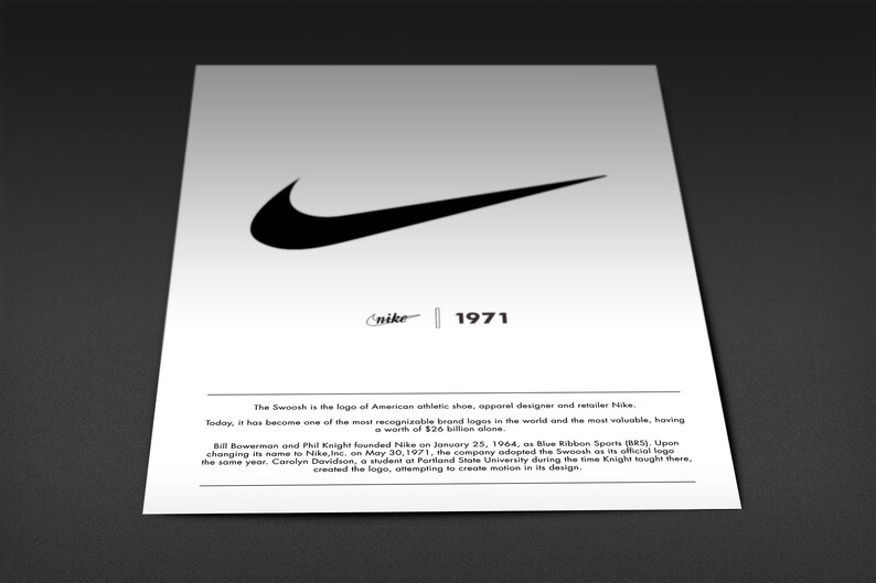 Nike Origins Art Print Poster Nike Origins - Etsy UK