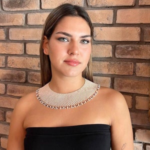 Halsband, pärlsmycken för kvinnor, advokatpresent