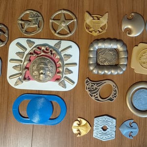 24 Elvis Jumpsuit Belt Parts STL FILES ONLY for 3D Printing or Resin Printing plus you could make great Molds for metal cast