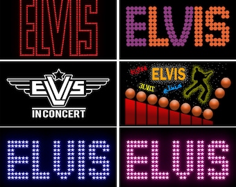 16 Elvis Show image Backgrounds 1080p High Resilution Still images for Elvis Tribute Shows Big Screen or Large TV a must have for your shows