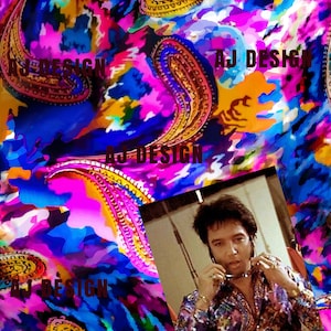Elvis Thats the way it is Shirt Replica Puffy Sleeve shirt Seamless Pattern for fabric printing or sublimation High quality JPG File