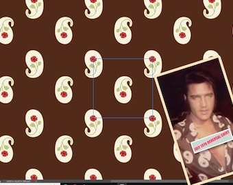 Molde para camisa de manga bufante estilo Elvis Reharsal, réplica dos anos 70, arquivo para impressão em tecido (download digital)