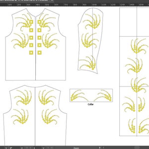 Elvis Adonis / Commit Jumpsuit Stud Placement Pattern PDF Files Fully Scaled placement Pattern you can Print at Home on A4 Paper
