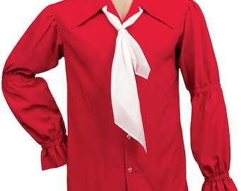 Molde para camisa estilo Elvis com mangas bufantes dos anos 70, tamanhos de tórax de 38 a 50 polegadas (Download Digital)