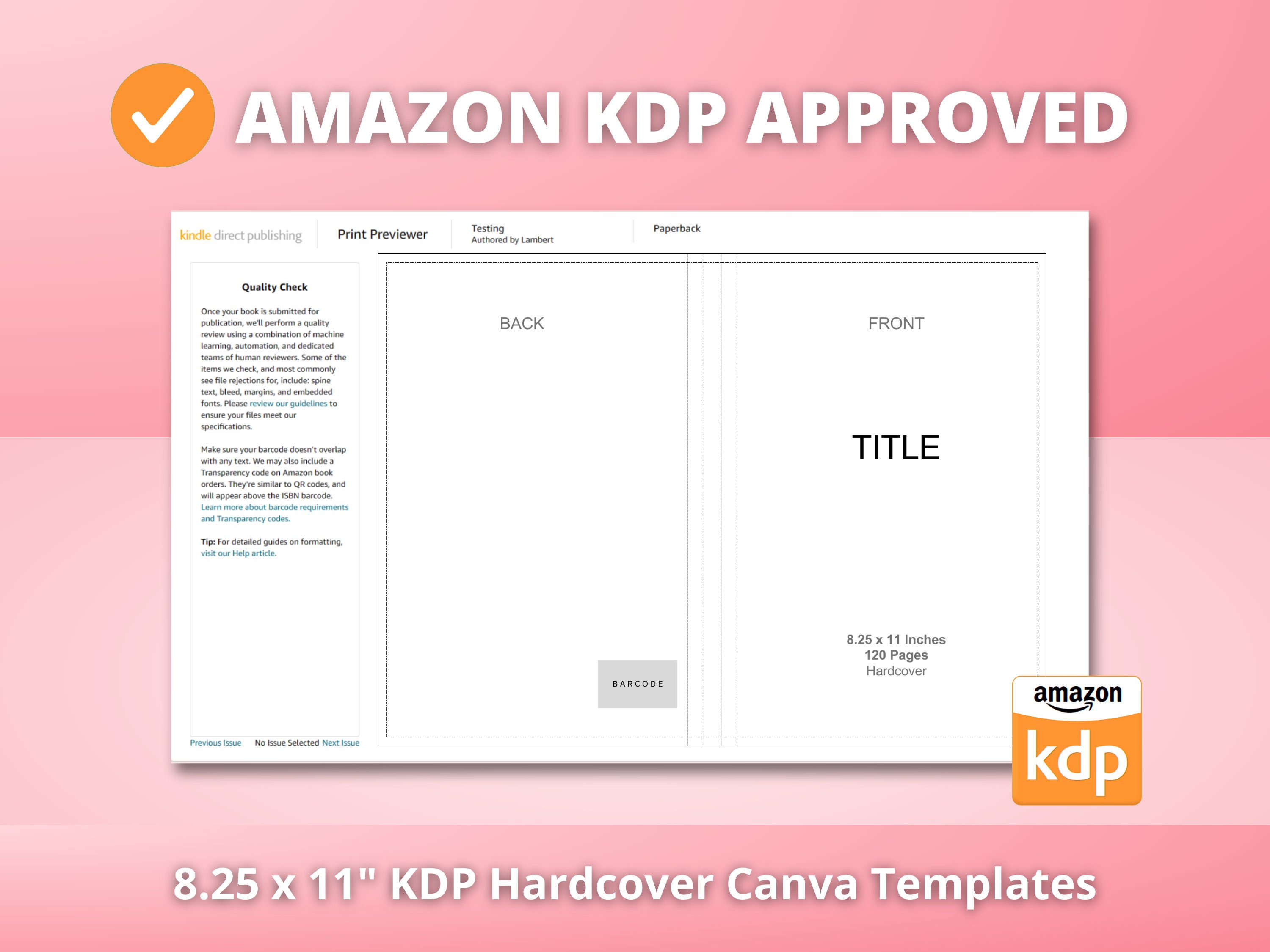 8.25x11 Canva KDP Hardcover Templates 100, 110, 120, 150, 180, 200 8.25x11 Canva KDP Hardcover Templates 100, 110, 120, 150, 180, 200