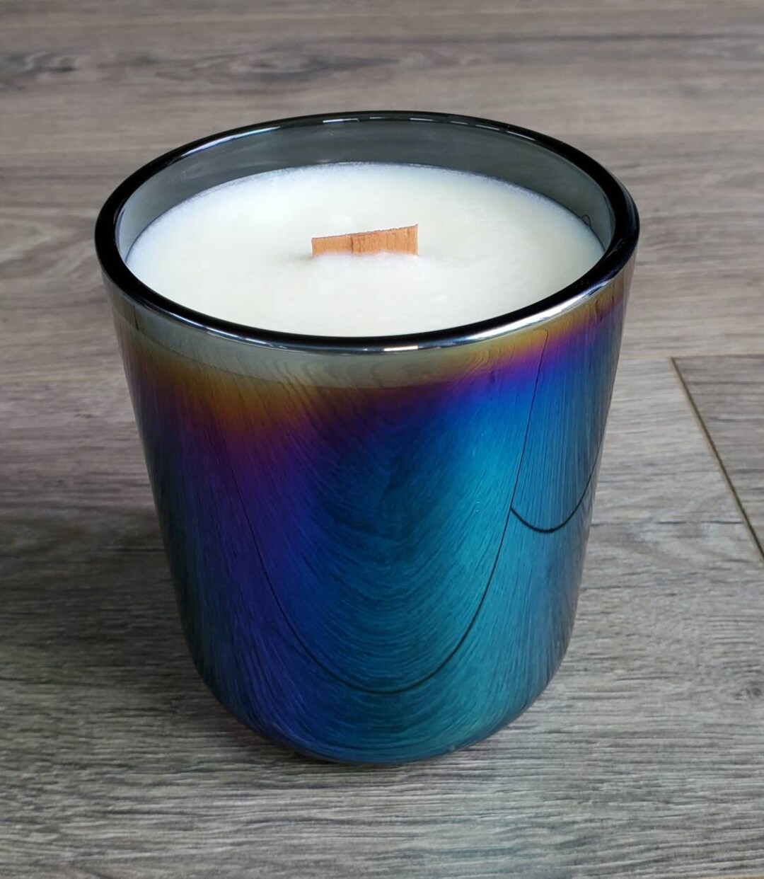 12 Ounce Candle Iridescent Black Aura Candle Soy Candle Etsy