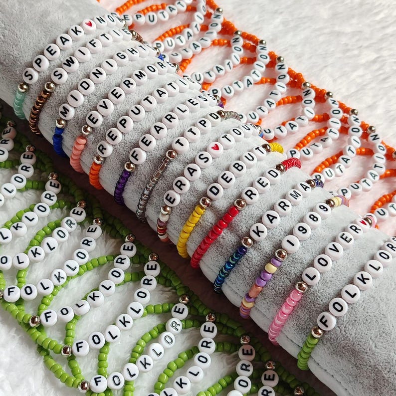Eras Tour Friendship Bracelet: Custom Name, Swiftie Gift image 8