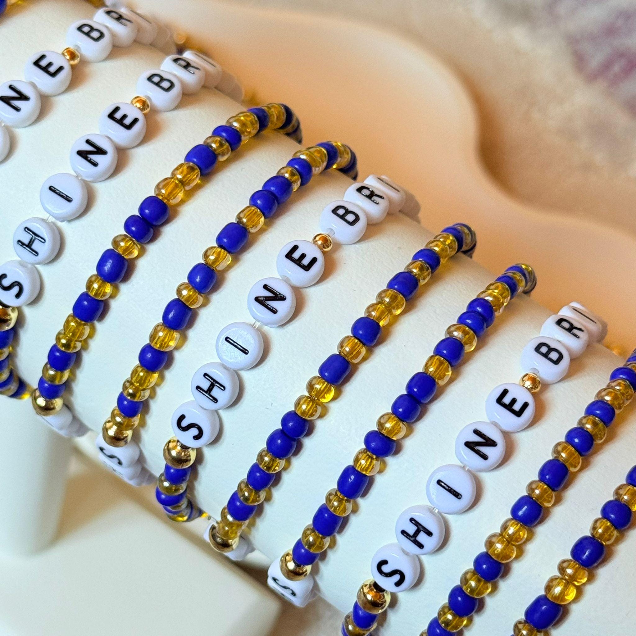World Bracelets in Bulk/Bulk Personalized Friendship Bracelets/Bulk Custom Beaded Bracelets/Christmas Gifts/Friendship Bracelet/Bulk Gifts
