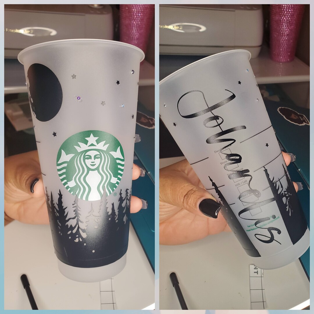 Customized Cold Cup With Straw and Lid - Etsy