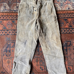 1950s French work Corduroy pants 1920s Corduroy Pants - Etsy