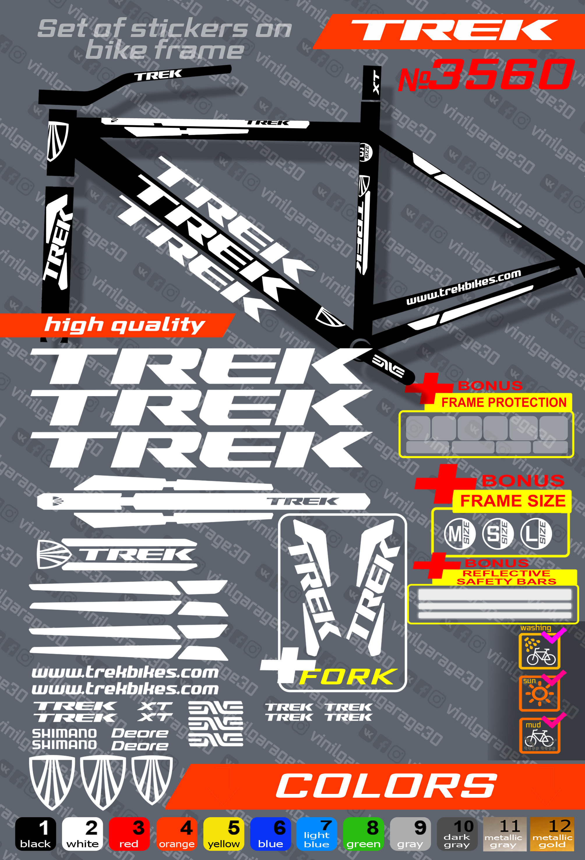 trek stickers mountain bike