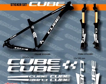 taart Gastheer van Melodramatisch CUBE Decal Stickers on Bike. Frame Set Fork. All Colors Are - Etsy Israel