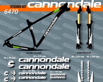 Calcomanía Cannondale 0517 White Cannondale R500 Bicicleta Pegatina 