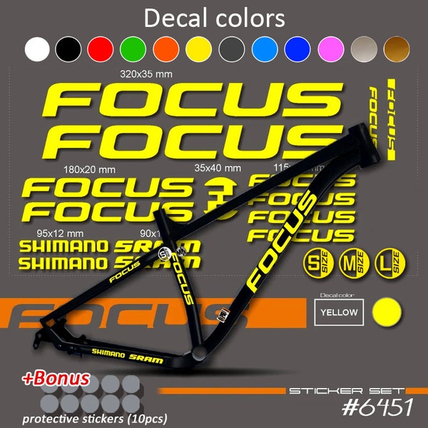 focus bike decals
