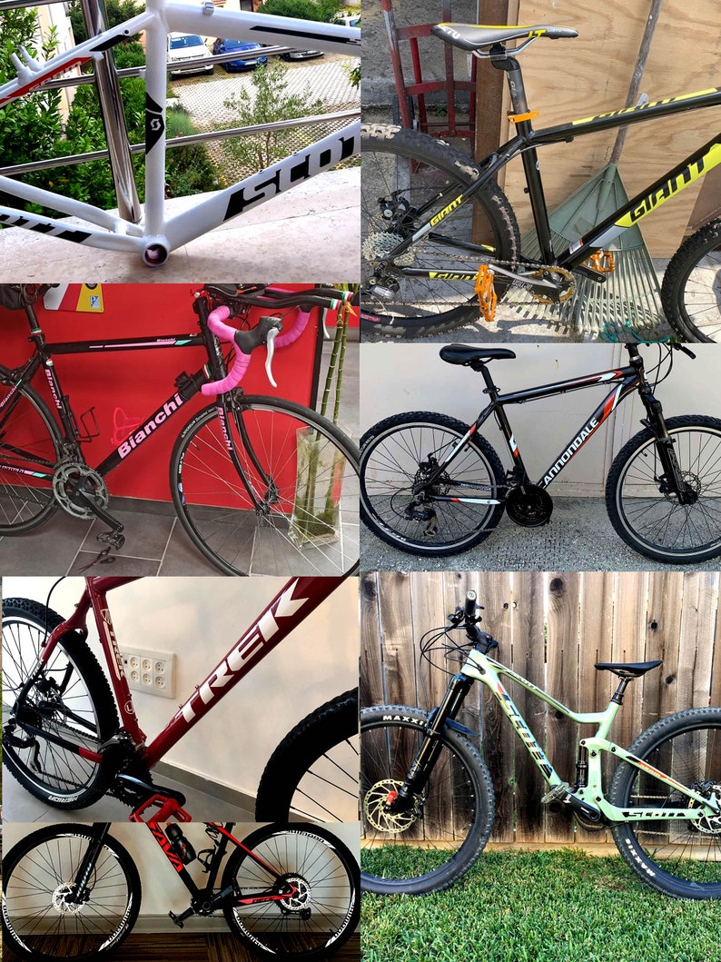 KONA Decal Stickers on Bike. Frame Set Fork. All Colors Are Etsy