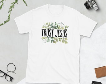 クリスチャンシャツ　イエスを信じよう　半袖ユニセックスTシャツ