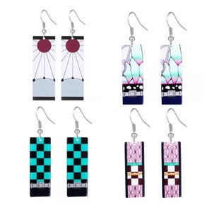 Etsy demon slayer earrings deals