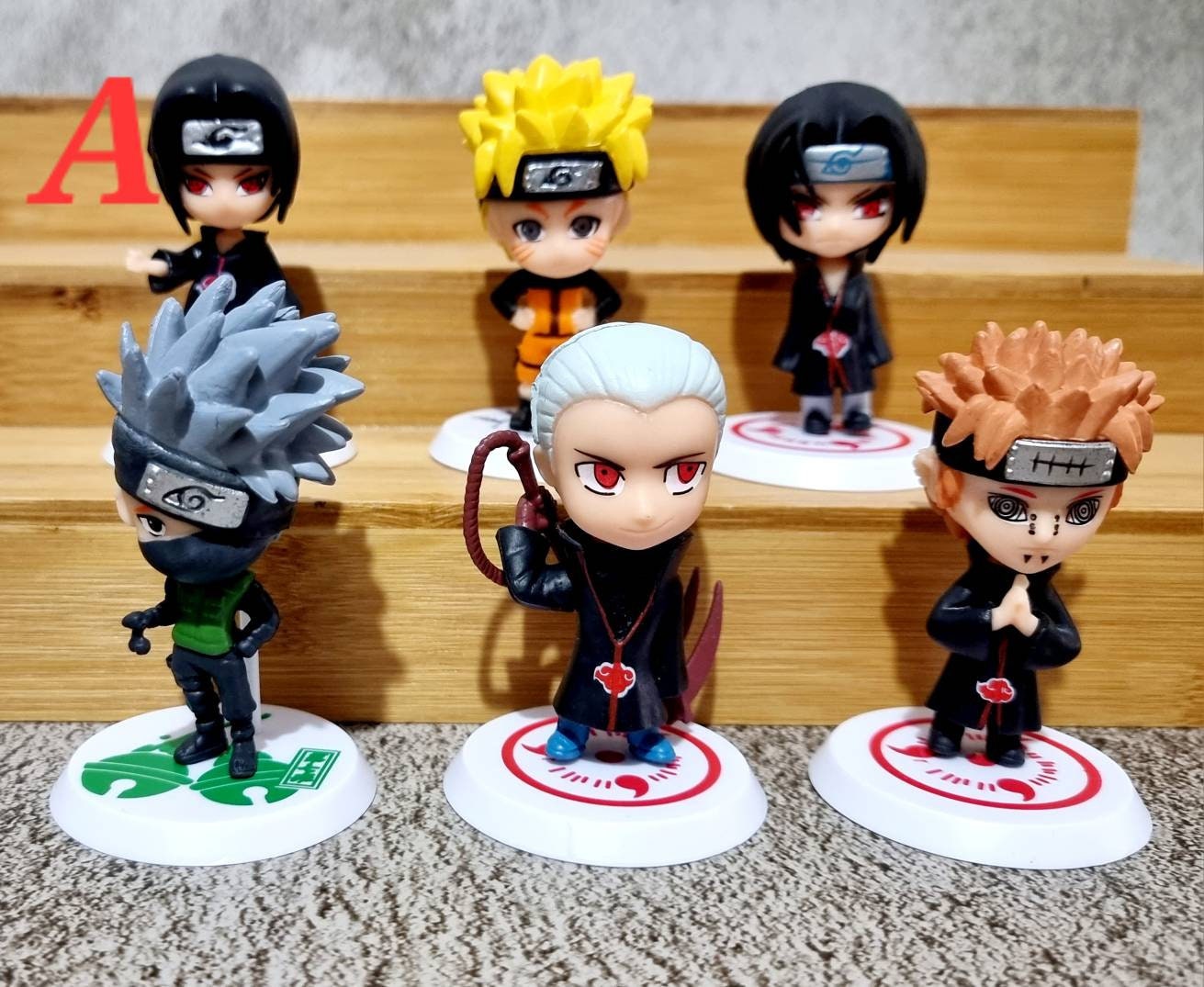 Naruto Mini Figure Sets Anime Akatsuki Itachi Saskue Toys Etsy Australia