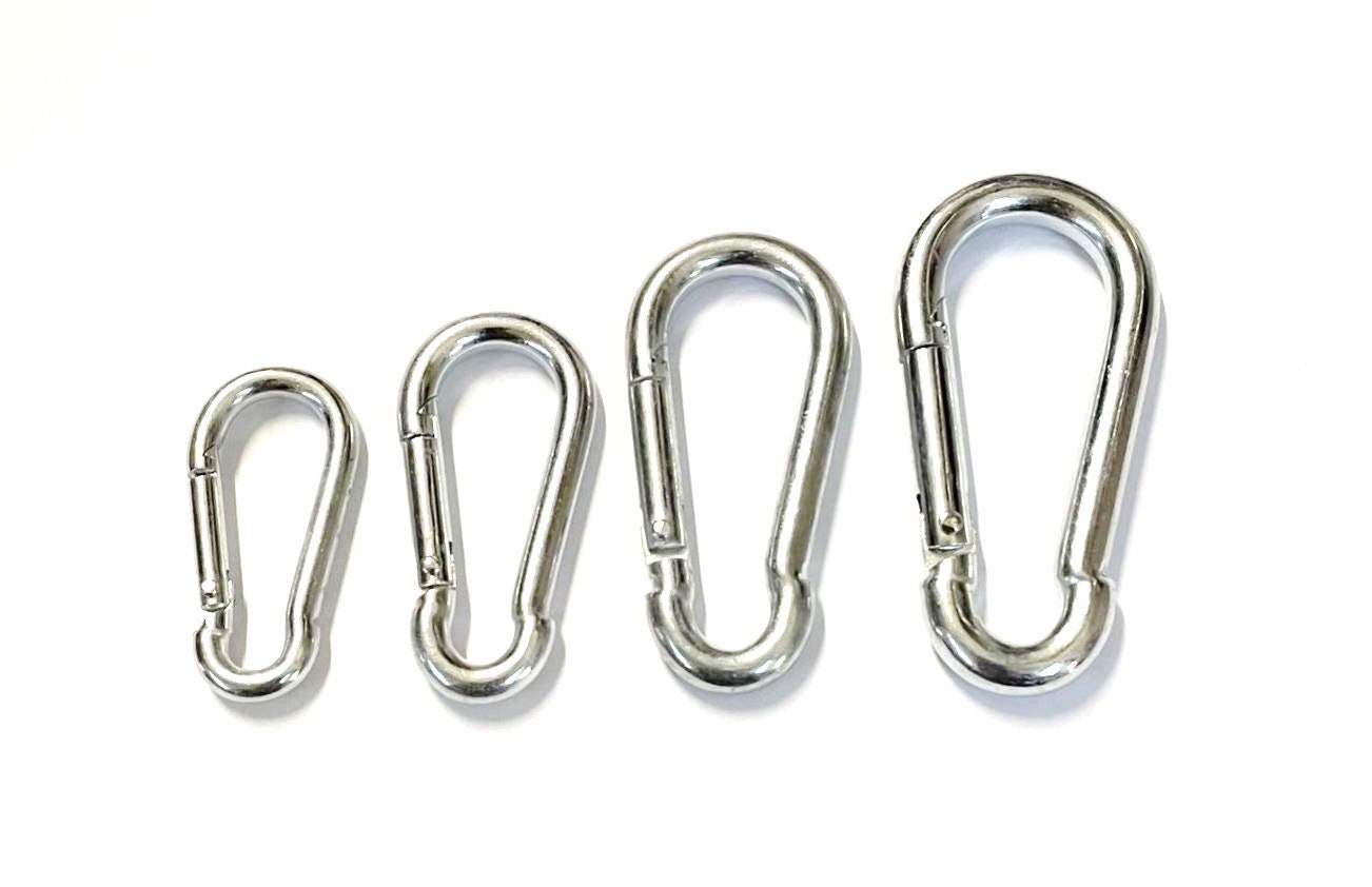 8pcs 33mm Stainless steel Quick Link Carabiner Spring Snap Hook