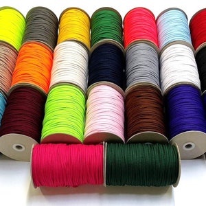 4mm Polyester Cord Soft Drawstring Piping Cord in 22 Colours and ...