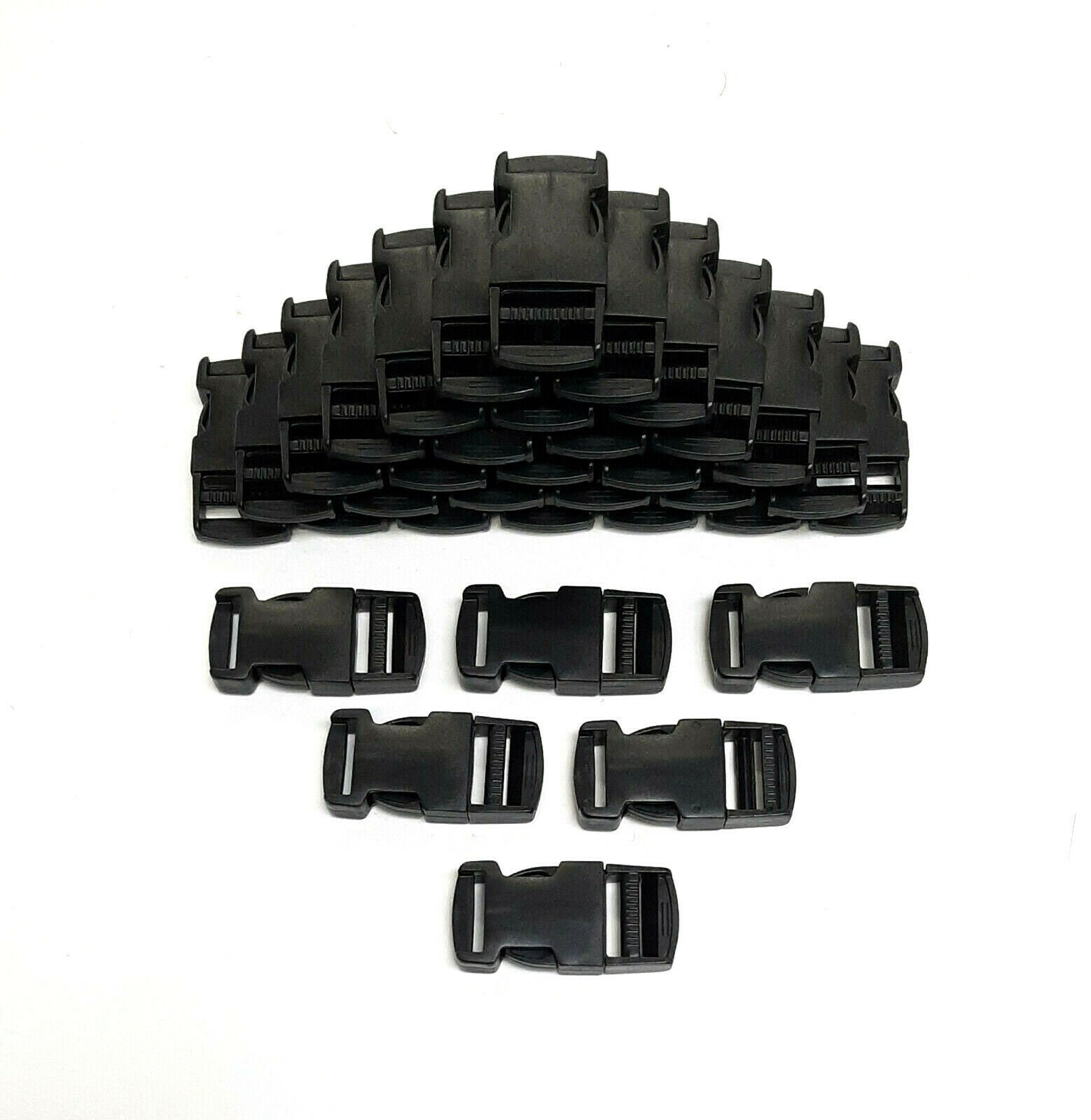 20mm 25mm 40mm 50mm Black Plastic Side Release Buckles For Webbing Bag –  Church Products UK®