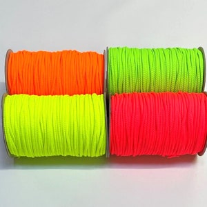4mm Polyester Cord Soft Drawstring Piping Cord in 22 Colours and ...