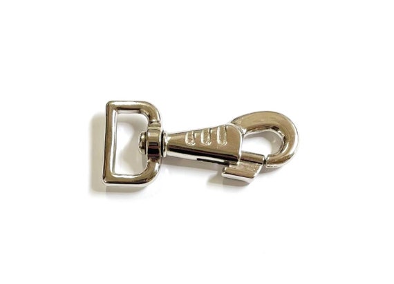 13mm Trigger Clips x2 Nickel Plated Metal Hooks Swivel Heavy