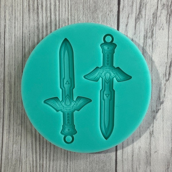 Sword Earrings Resin Mold, Gamer Mold,  Video Game Mold, Silicone Mold for Epoxy Resin, Mold Supplies, Kawaii, Resin Casting, Crafting