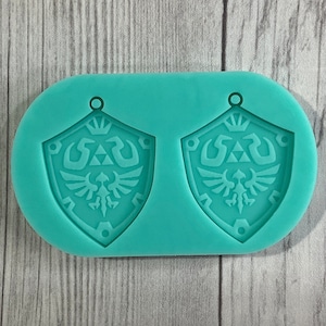 Game Shield Earring Resin Molds, Gamer Mold for Epoxy Resin, Clear UV Mold, Video Game Mold, Nostalgic Mold, Earrings and Jewelry Molds