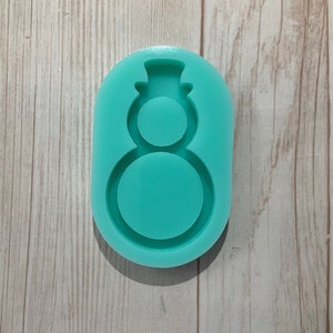 Snowman Christmas Shaker  Resin Mold