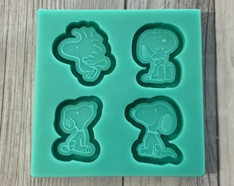 Cartoon Dog Shaker Mold, Epoxy Resin Crafting