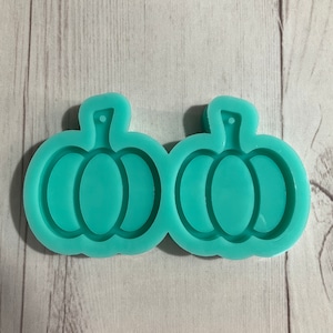 Pumpkin Earrings Resin Mold, Earring mold, UV resin mold, Jewelry Mold, Silicone Mold, Clear Silicone Mold, Resin Supplies, layered mold