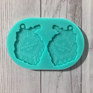 Magical Map Earrings Resin Mold