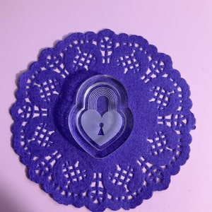 Boho Heart Locket Resin Mold, keychain mold, UV resin mold, Shaker Mold, Silicone Mold, Clear Silicone Mold, Resin Supplies, Kawaii Mold