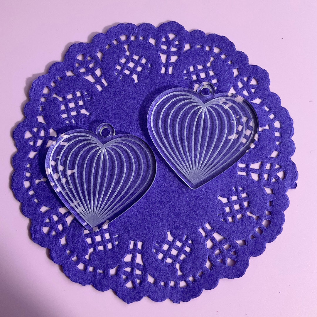 Boho Heart Earrings Resin Mold, Earring Mold, UV Resin Mold, Jewelry