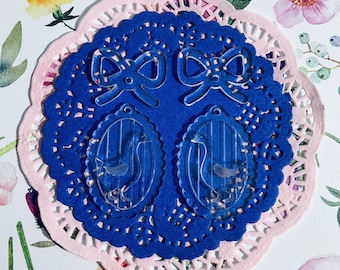 Molde de resina para pendientes de ganso con retrato, para la elaboración de pendientes colgantes (4,4 cm de alto)