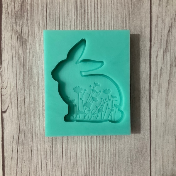 Spring Sitting Bunny Resin Mold