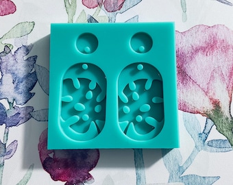 Boho Plant Earrings Silicone Mold, Resin Art Supplies