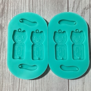 Cat Clock Earring Mold, Resin Mold for Epoxy Resin, Earring mold, UV resin mold, Jewelry Mold, Silicone Mold, Clear UV Mold, Resin Supplies