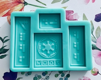 Galaxy Credits Silicone Mold - Resin Keychain, Jewelry Casting