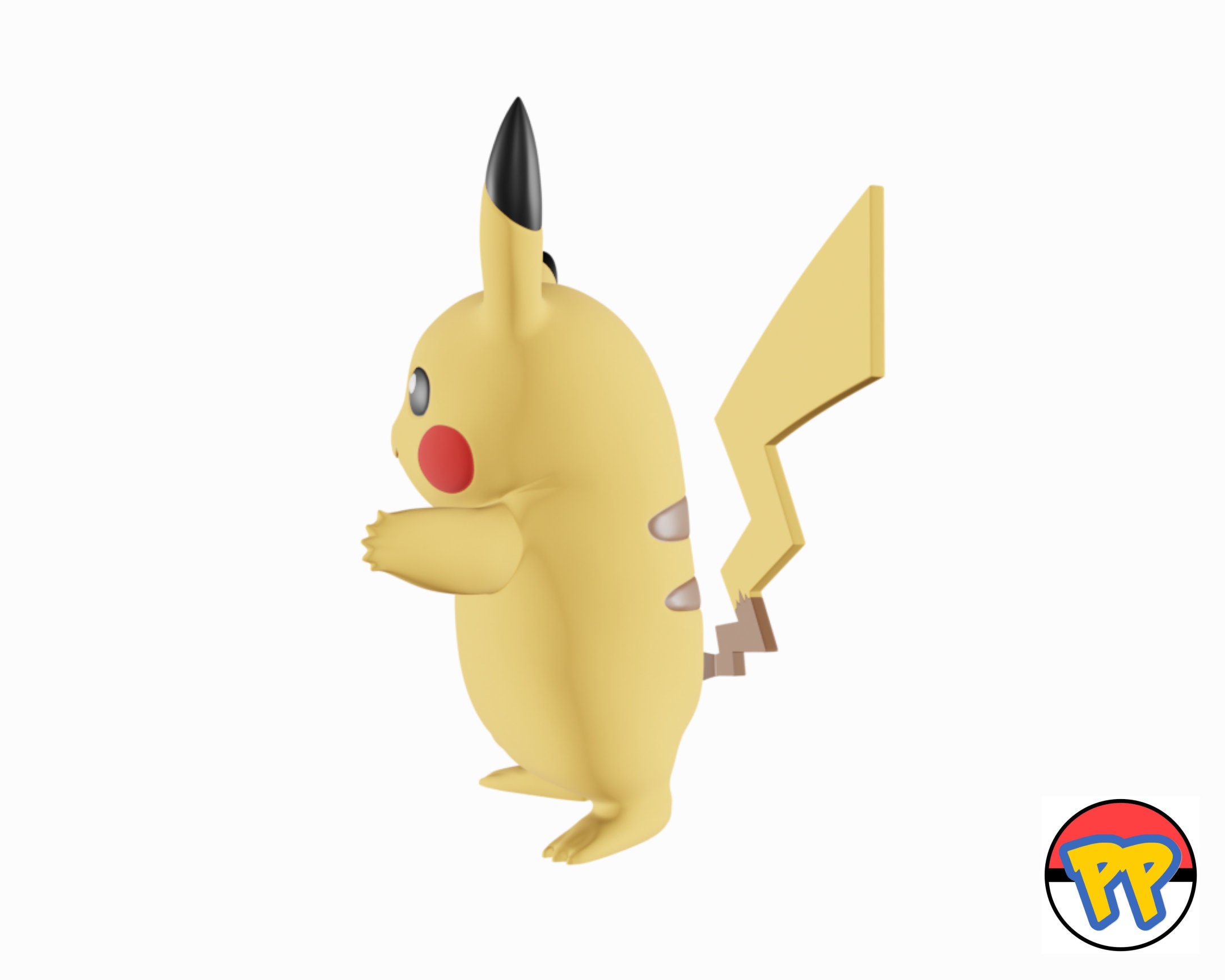 XL Pixelart Pikachu by WF3D, Download free STL model