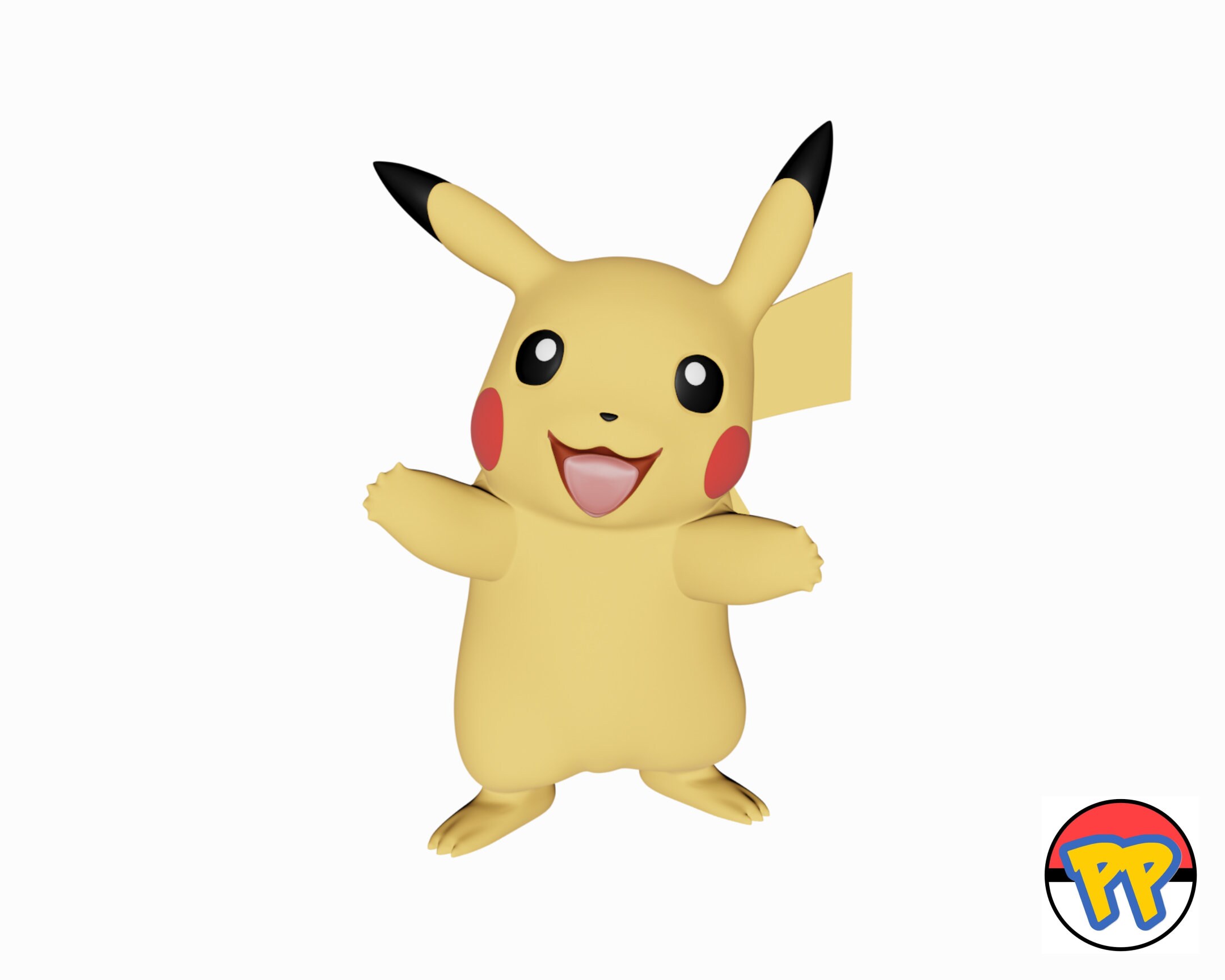 Pikachu Life-sized 3D Printing STL Files fan Art - Etsy