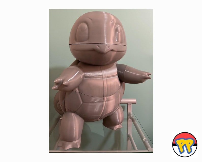 Squirtle Life-Sized STL 3D Printing Pokemon Files (Fan Art), Digital Download for 3D Printer, Gift for Him & Her image 7