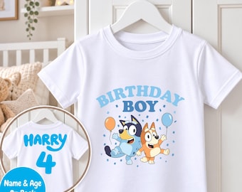 Personalised Kids,  Toddler Or Teens T Shirt - Ages 1 Year - 12 Years - Birthday Boy