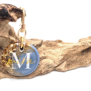 personalized resin dog tag, Pure &quot;skyblue&quot; 40 mm