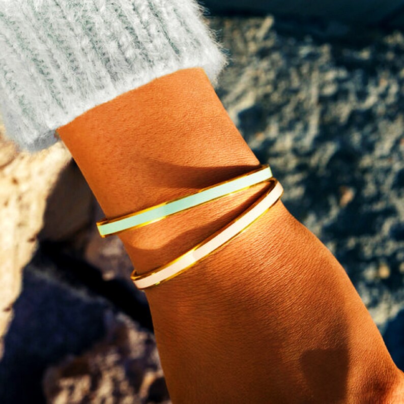 Friendship Bracelet My Badass Girl Gang Multicolor Bangle Etsy