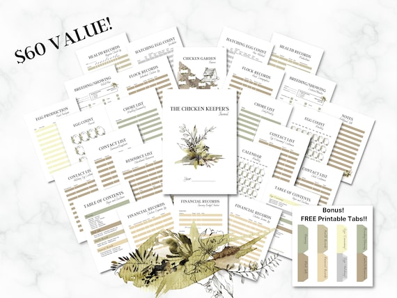 Chicken Keepers Journal | Backyard Chicken Journal | Chicken Records | Chicken Planner