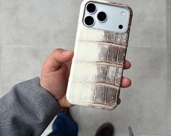 Himalayan Alligator Leather iPhone Personalized Case