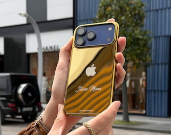 Fundas personalizadas chapadas en oro para iPhone 17/16